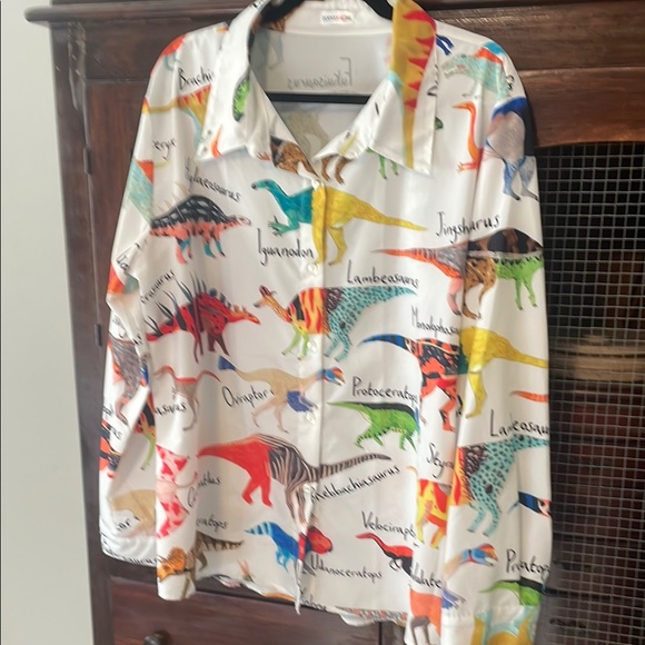 Dinosaur Print Shirt - Picture 1 of 3